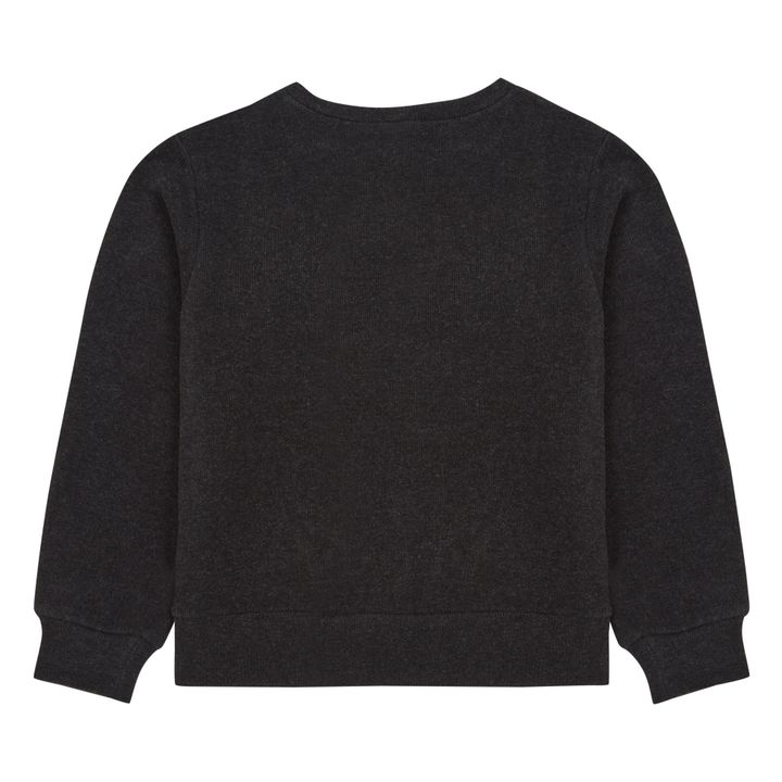 Asymmetric Knit Jumper Charcoal grey- Product image n°2