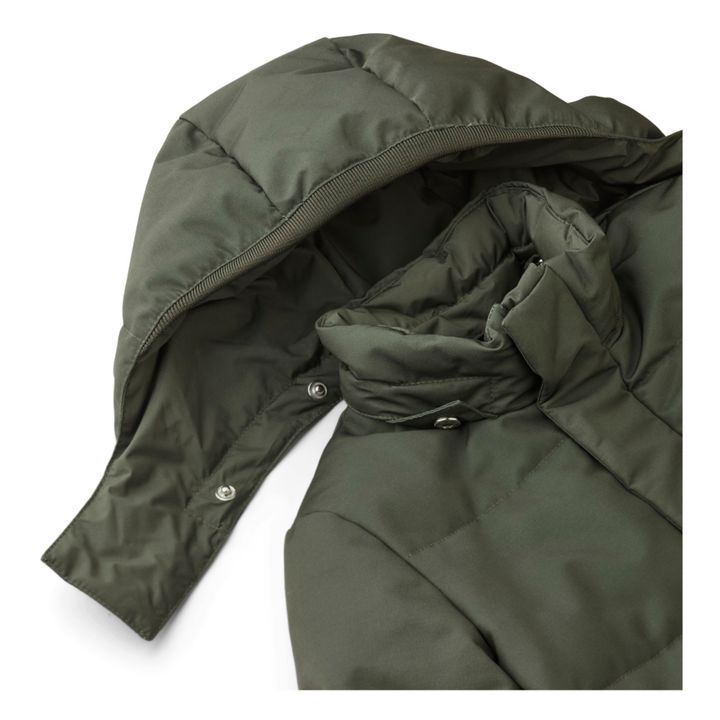 Parka reversible de poliéster reciclado Paloma | Verde Oscuro- Imagen del producto n°2
