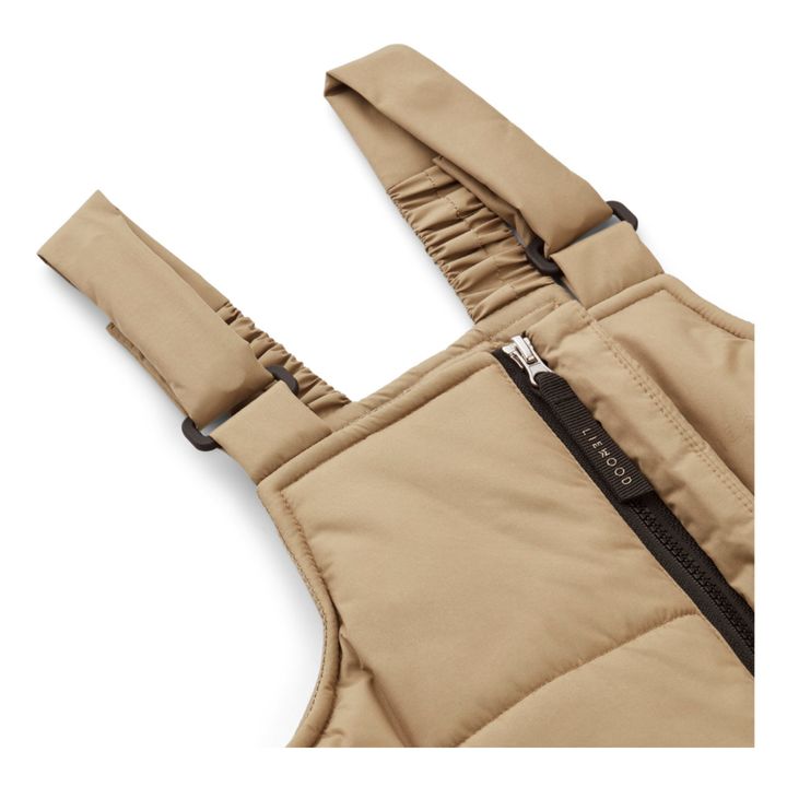 Olive Recycled Polyester Ski Trousers | Beige- Product image n°2