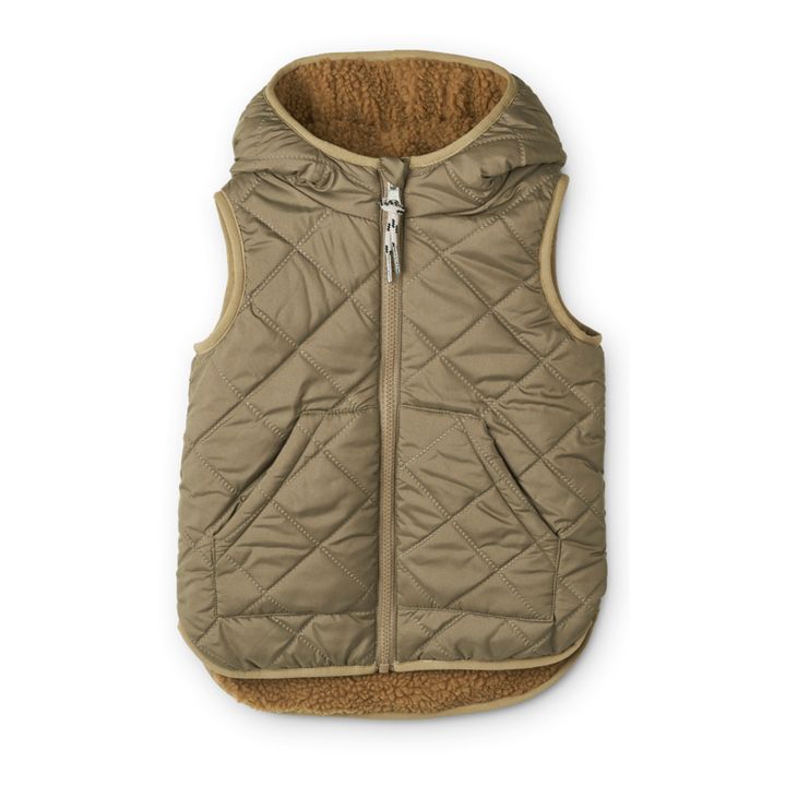 Diana Recycled Polyester Puffer Vest | Caramel- Product image n°0