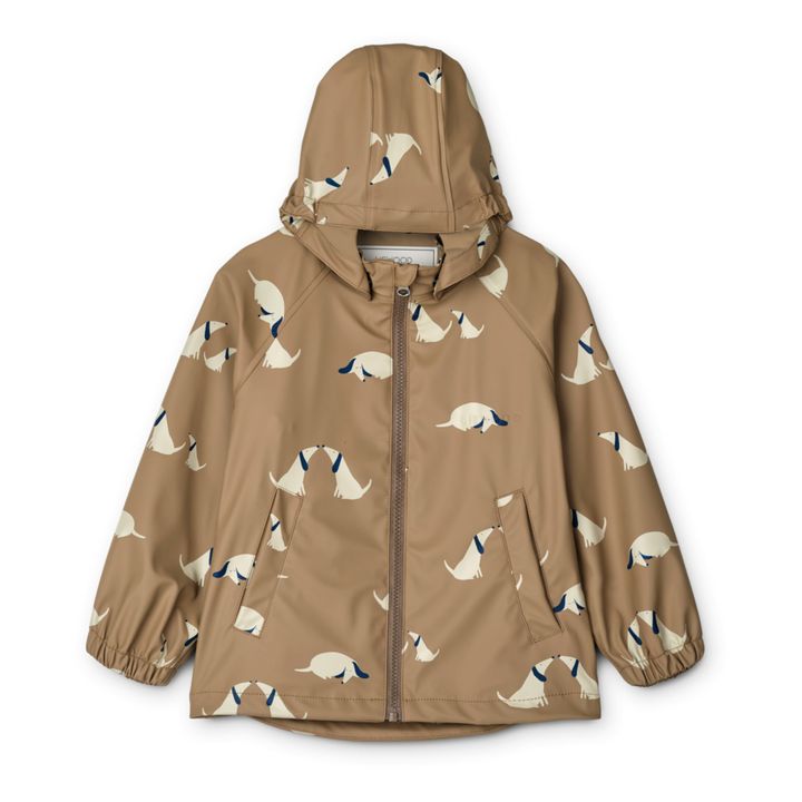 Moby Recycled Polyester Print Rain Set | Beige- Produktbild Nr. 1