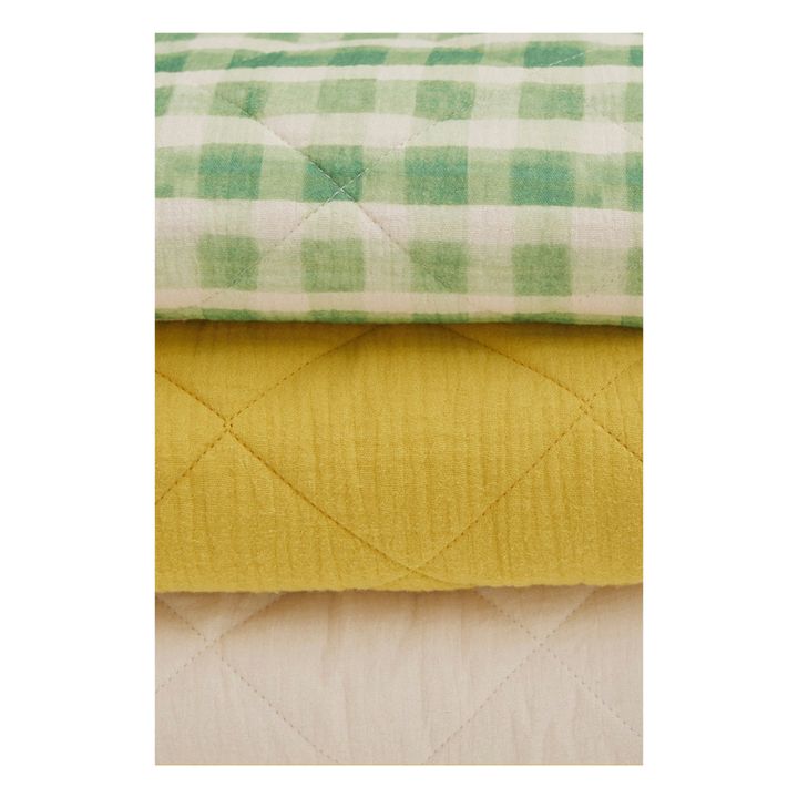 Quilted Organic Cotton Blanket - 90 x 110 cm | Edamame- Produktbild Nr. 4