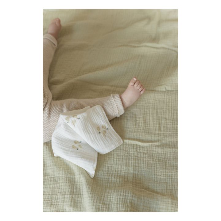 Mussola in fasce, in cotone bio, dimensioni: 120x120 cm | Pea- Immagine del prodotto n°2