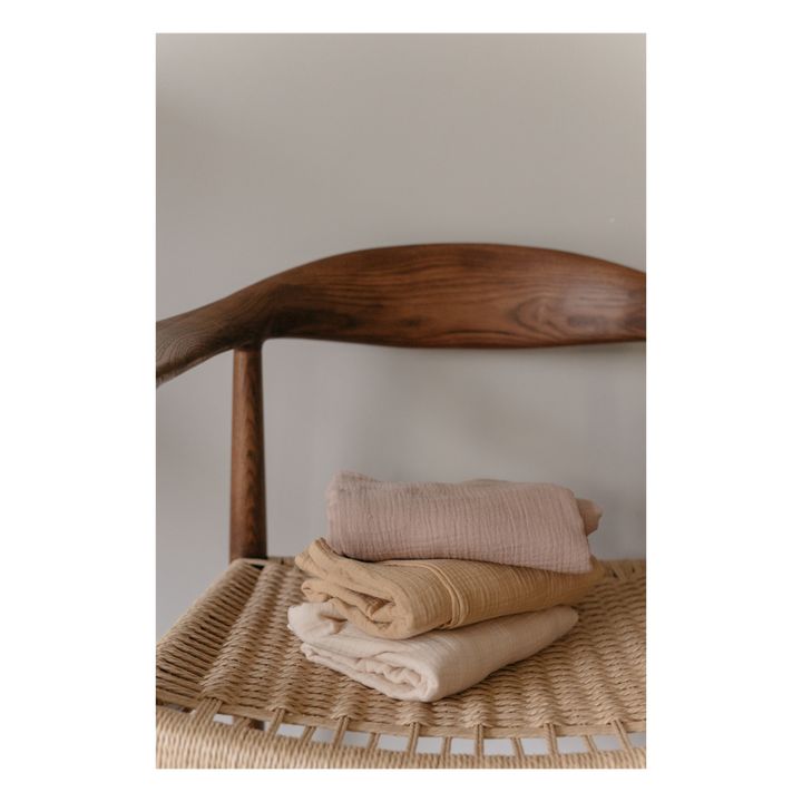 Mussola in fasce, in cotone bio, dimensioni: 120x120 cm | Oat- Immagine del prodotto n°6
