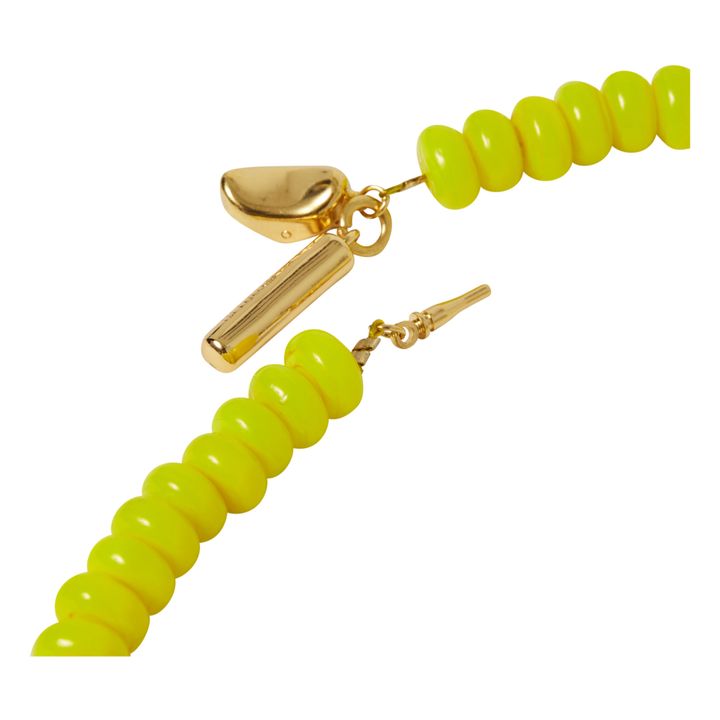 Baroque Pearl Necklace | Yellow- Product image n°2