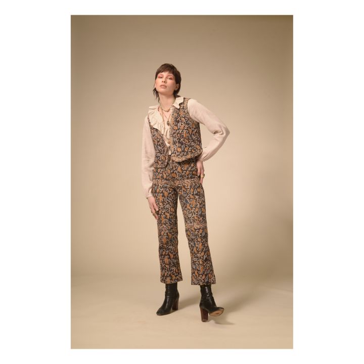 Kalamkari Quilted Bolero | Schwarz- Produktbild Nr. 6