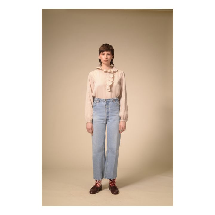 Moon Cotton Muslin Blouse Seidenfarben- Produktbild Nr. 5