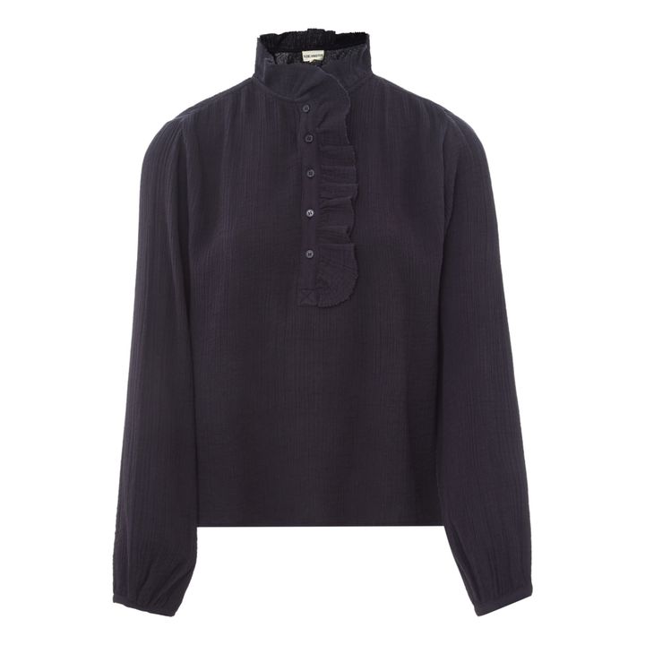 Moon Cotton Muslin Blouse Schwarz- Produktbild Nr. 0