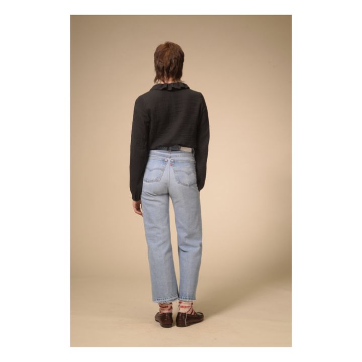 Moon Cotton Muslin Blouse Schwarz- Produktbild Nr. 3