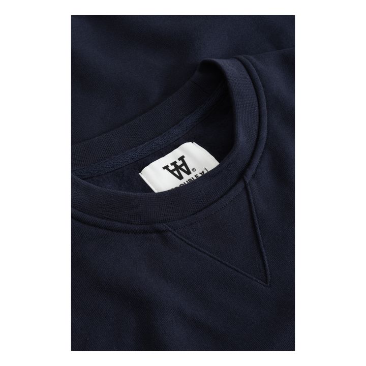 Tye AA Organic Cotton Jumper | Blu marino- Immagine del prodotto n°1