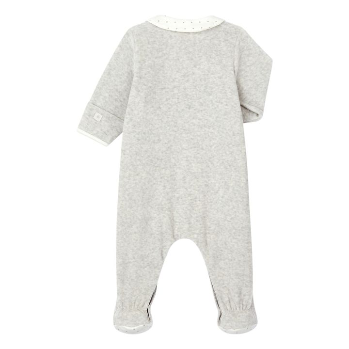 Calotelli Organic Cotton Velour Pyjamas | Grey- Product image n°2