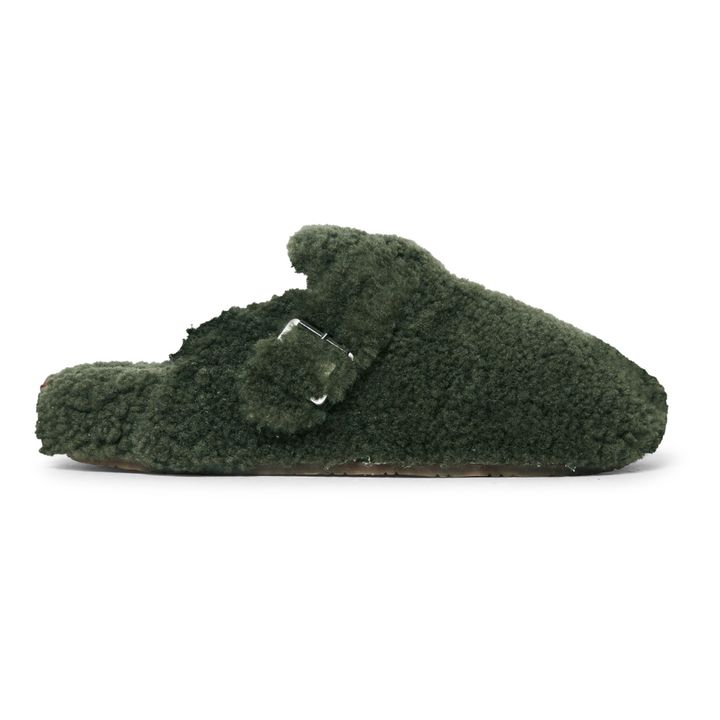 Shearling Strap Clogs | Khaki- Produktbild Nr. 0
