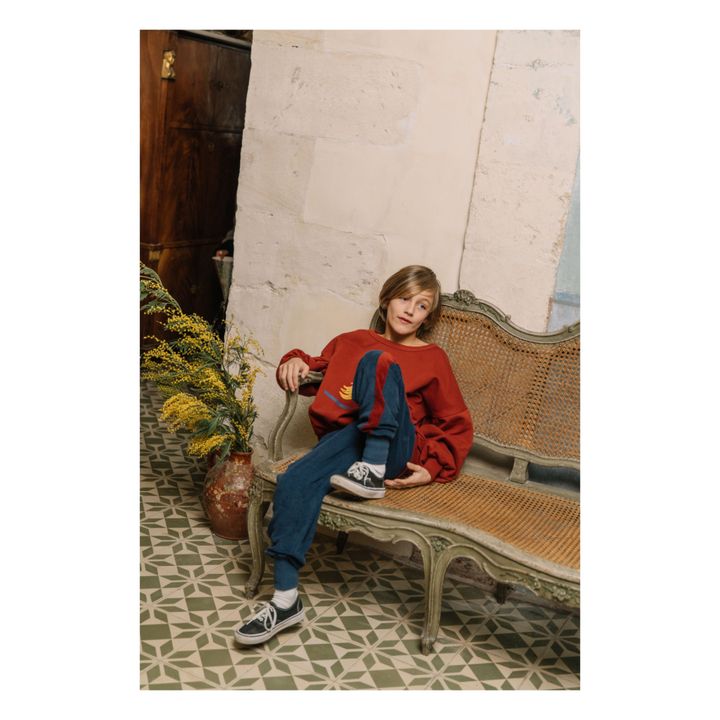Charles Organic Cotton Terry Cloth Joggers Azul Noche- Imagen del producto n°2