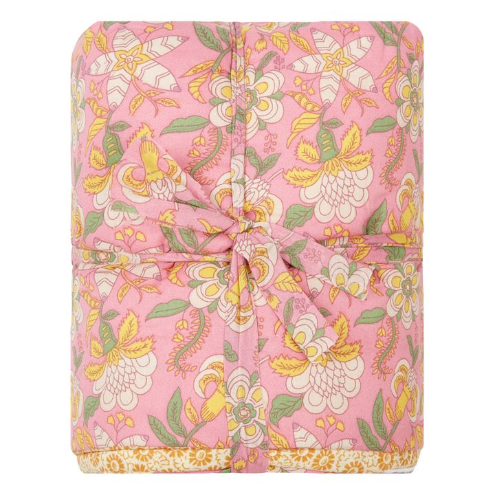 Enoha Reversible Organic Cotton Blanket | Rosa- Imagen del producto n°0