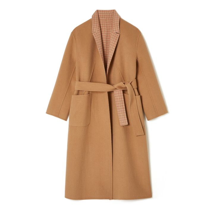 Sully Reversible Woollen Coat - Women’s Collection | Camel- Immagine del prodotto n°0
