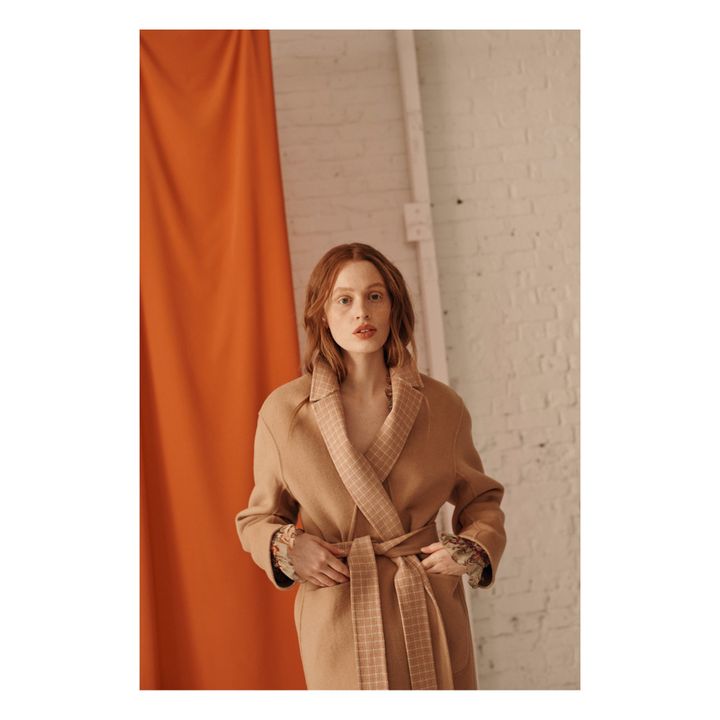 Sully Reversible Woollen Coat - Women’s Collection | Camel- Immagine del prodotto n°1