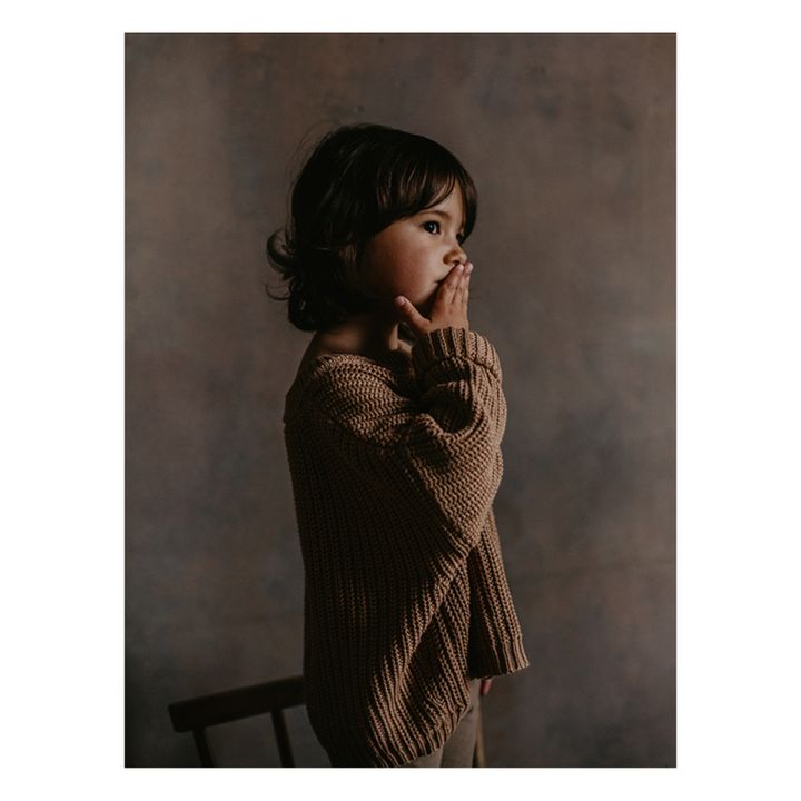 Organic Cotton Knitted Sweatshirt | Karamel- Produktbild Nr. 6