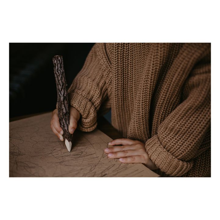 Pull Tricot Coton Bio | Caramel- Image produit n°4
