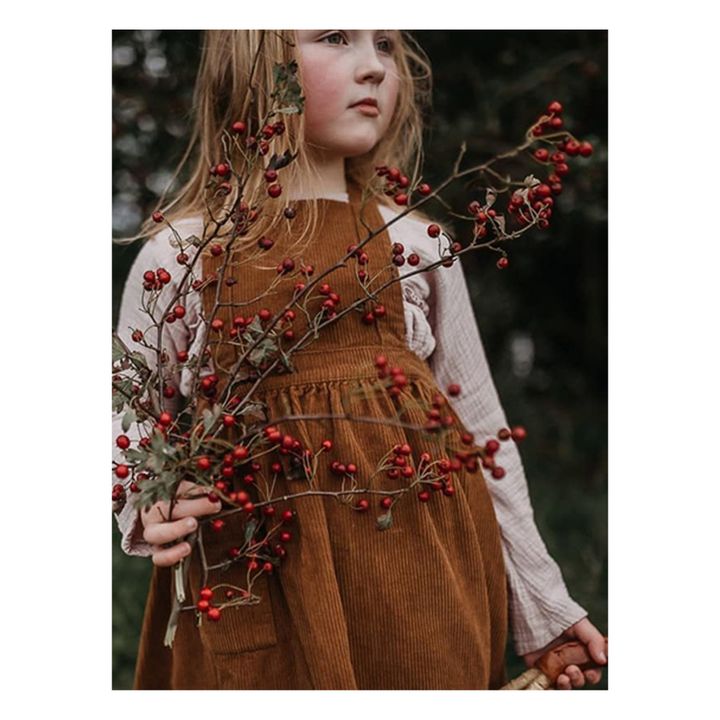 Corduroy Apron Dress Rust- Product image n°7