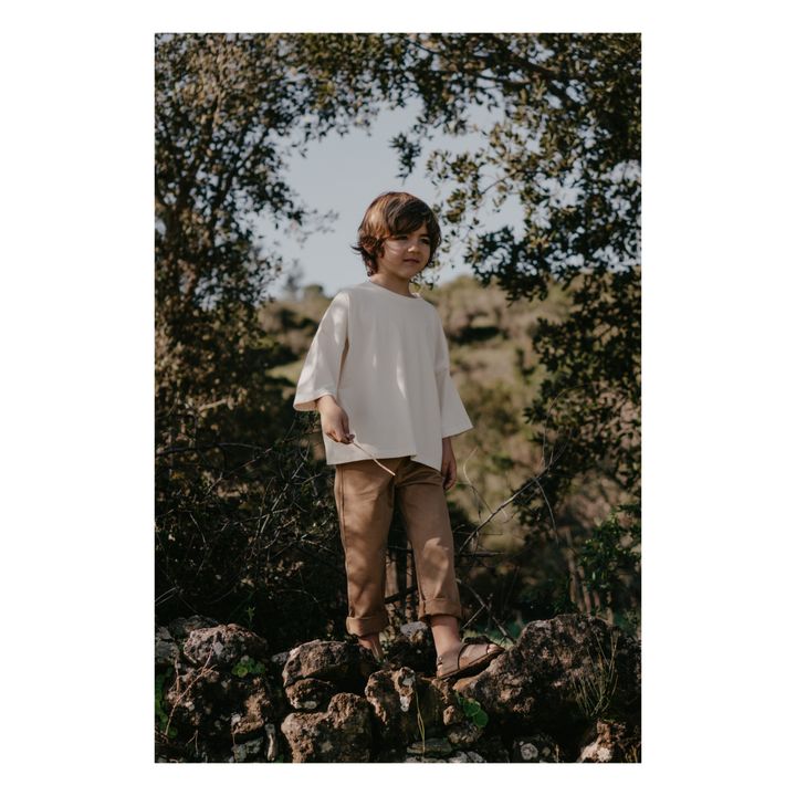 Cotton Twill Trousers | Kamelbraun- Produktbild Nr. 1