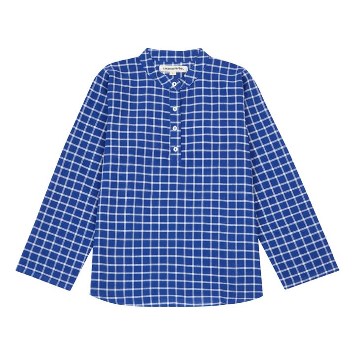 Kurta Carreaux | Bleu- Image produit n°0