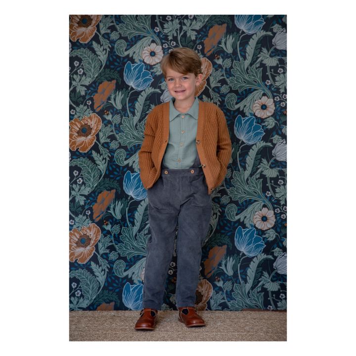 Cardigan Laine Recyclée Philo | Camel- Image produit n°3
