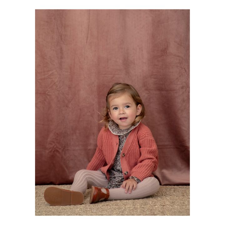 Philo Recycled Wool Cardigan | Rosa- Produktbild Nr. 3