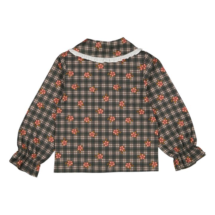 Judith Organic Cotton Checked Blouse | Anthrazit- Produktbild Nr. 1