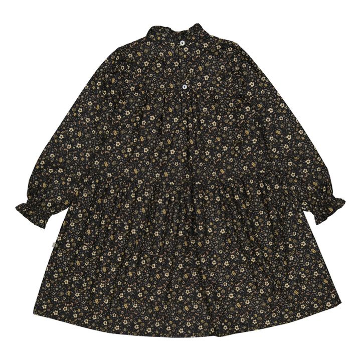 Elisabeth Organic Cotton Gauze Dress | Grigio antracite- Immagine del prodotto n°5