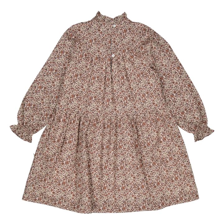 Elisabeth Organic Cotton Gauze Dress | Ruggine- Immagine del prodotto n°7