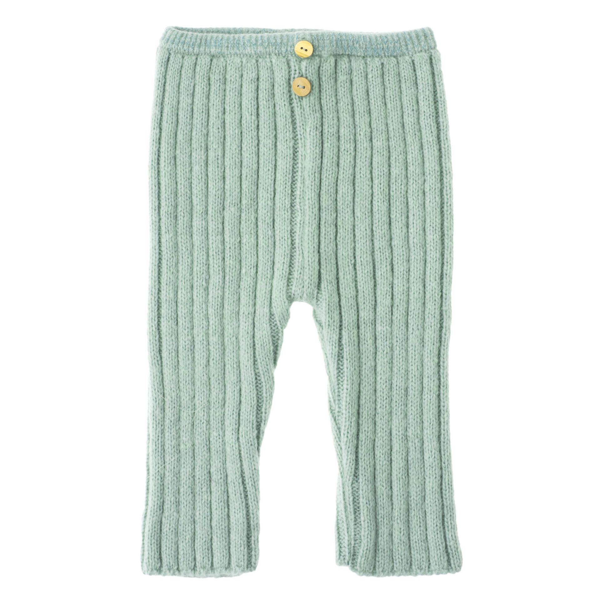 Ribbed Leggings | Verde Pálido- Imagen del producto n°0
