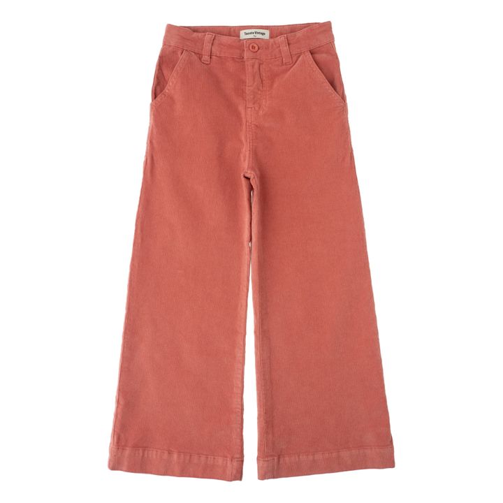 Wide-Legged Denim Trousers | Pink- Product image n°0