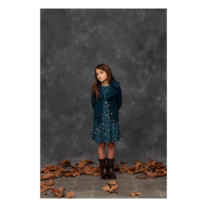 Collar Cardigan | Blue- Product image n°1