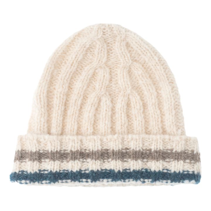 Striped Beanie | Weiß- Produktbild Nr. 0