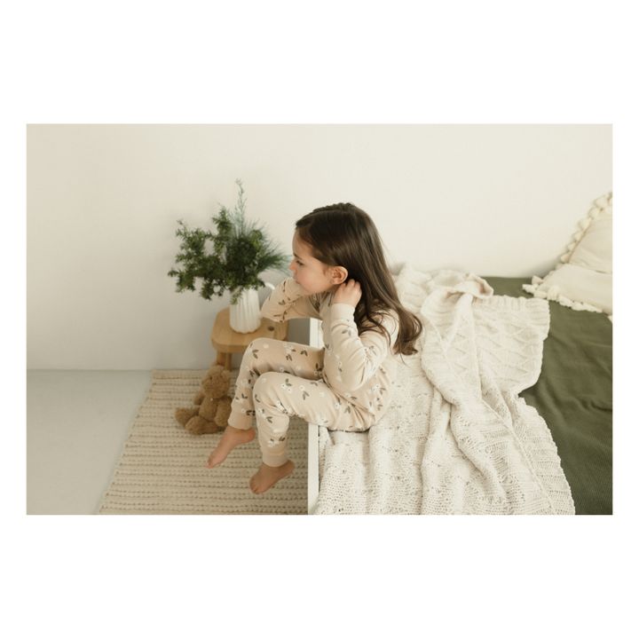 Redcurrant Two-Piece Pyjama | Beige- Product image n°1