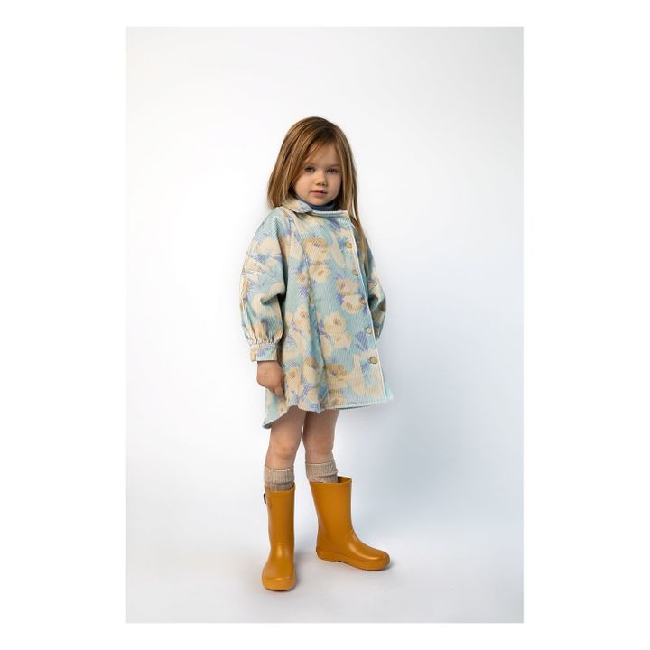 Rea Marry Flower Coat | Azzurro- Immagine del prodotto n°1