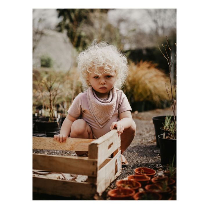 Organic Cotton Muslin Bandana | Rosa Viejo- Imagen del producto n°3