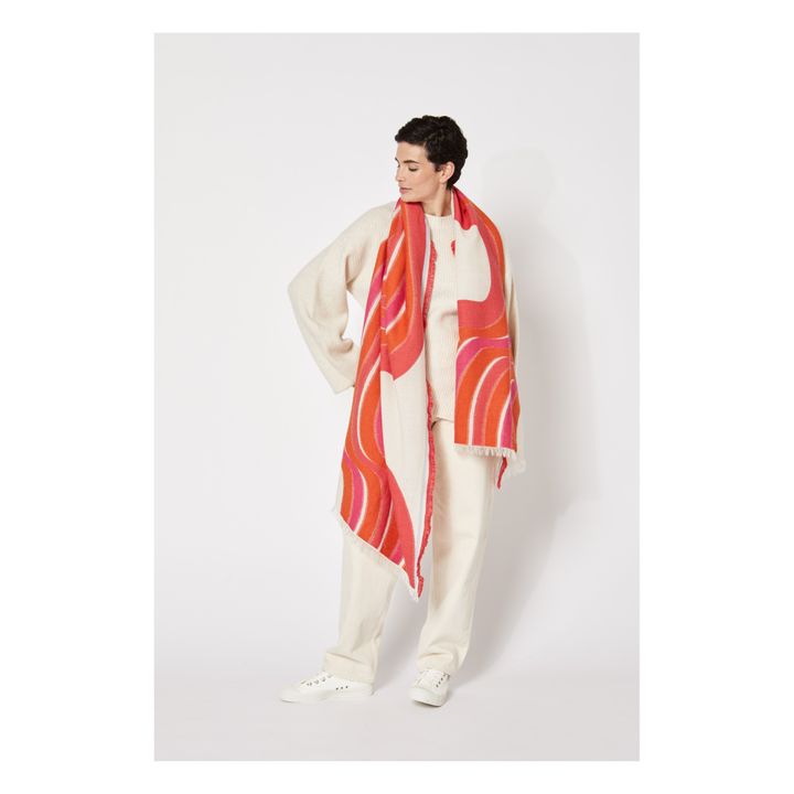 Rhythm Woollen Scarf | Rosa- Immagine del prodotto n°1