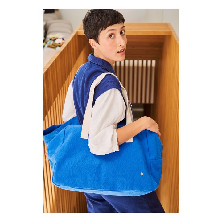 Borsa per il fine settimana, modello: Iona | Blu- Immagine del prodotto n°2