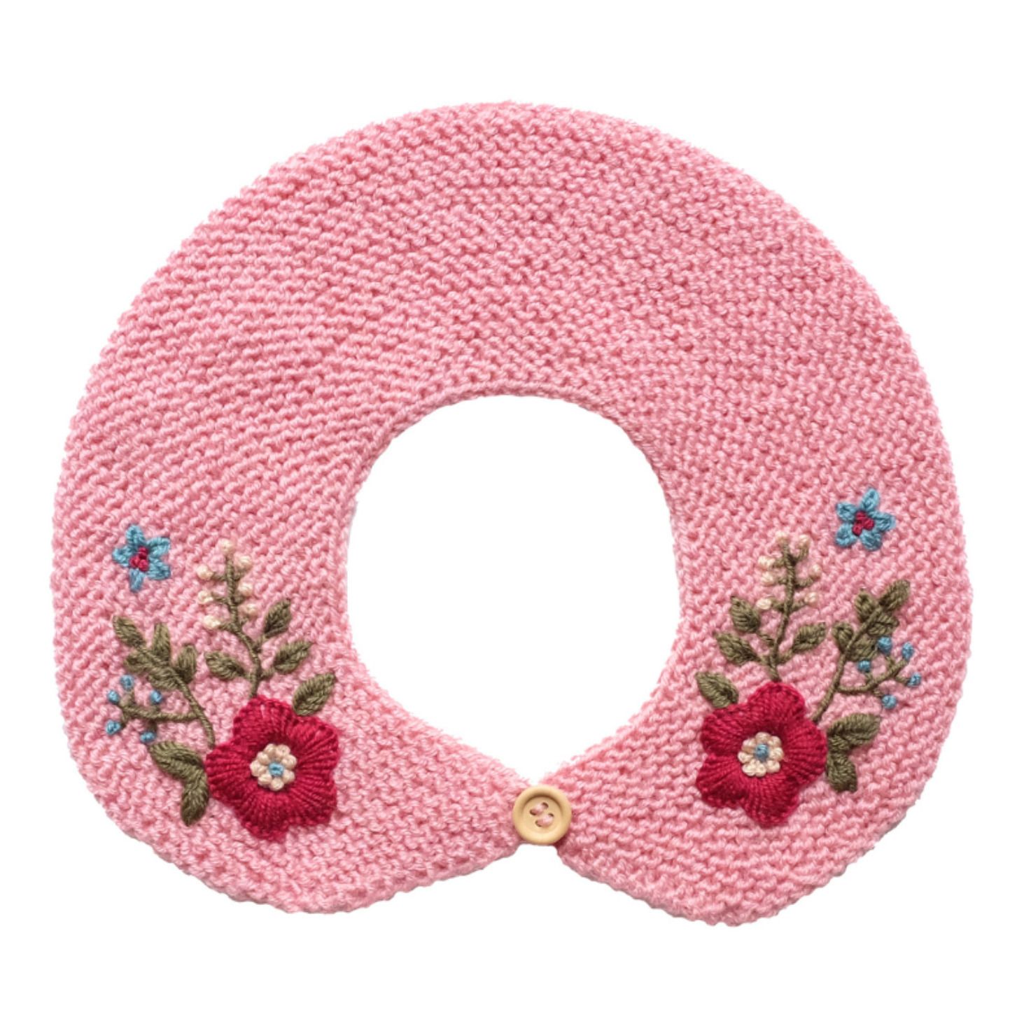 Removable Hand Embroidered Collar | Rosa- Imagen del producto n°0