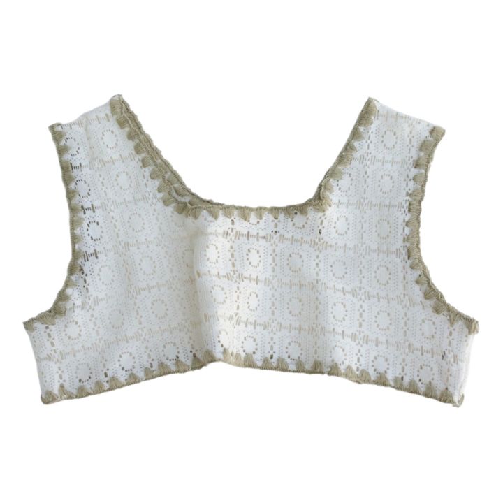 Jardin Crochet Crop Top | Ecru- Product image n°0