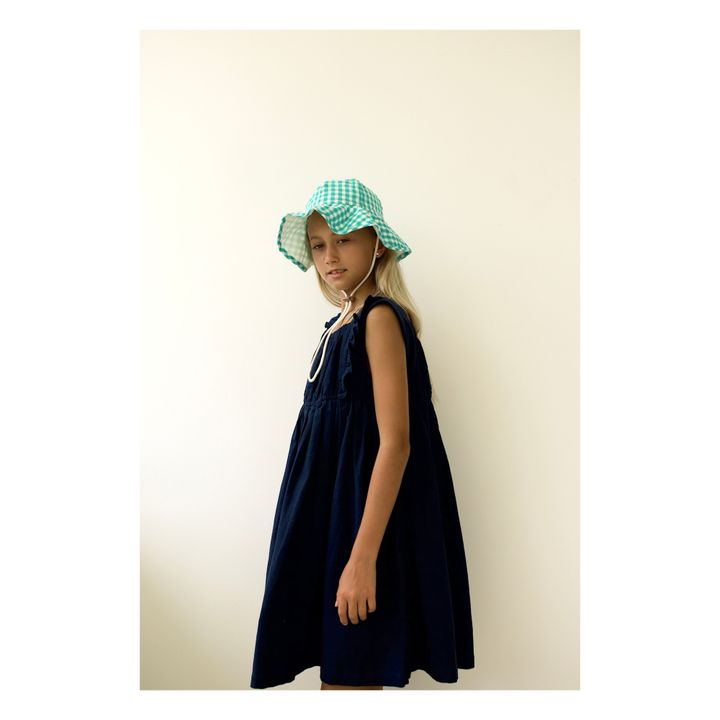 Penelope Organic Cotton Dress | Azul Marino- Imagen del producto n°6