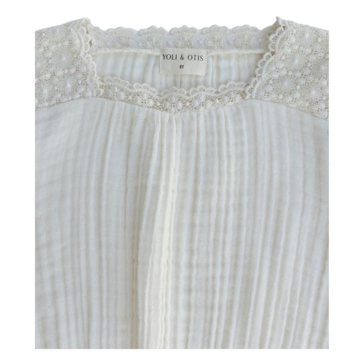 Dana Organic Cotton Muslin Blouse | Ecru- Product image n°5