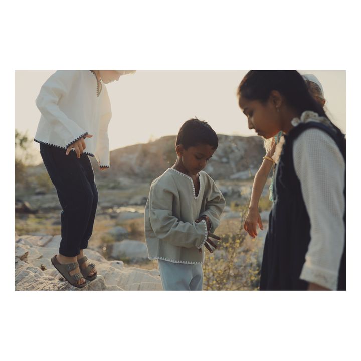 Hassan Linen Trousers | Navy- Produktbild Nr. 3