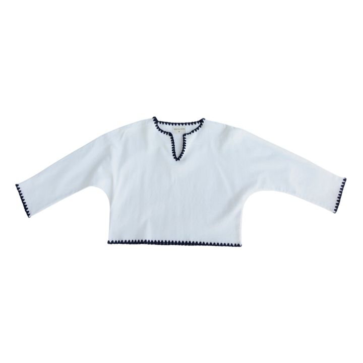 Delano Organic Cotton Kurta Shirt | Ecru- Product image n°0