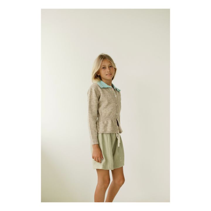 Haru Organic Cotton Waffle Shorts | Salvia- Immagine del prodotto n°2