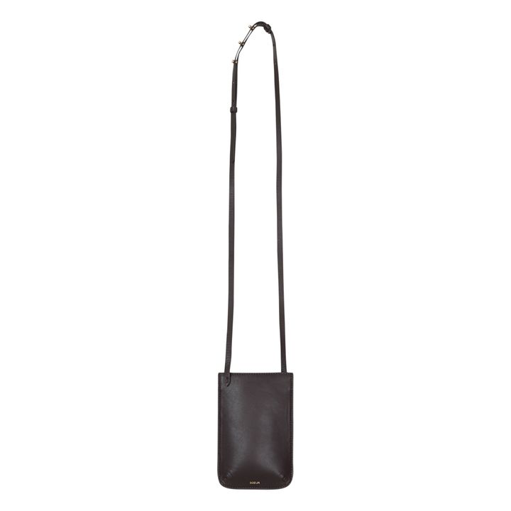 Noé Leather Phone Pouch Prugna- Immagine del prodotto n°0