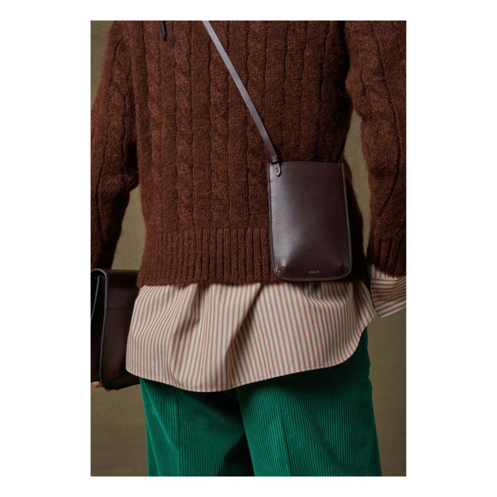 Noé Leather Phone Pouch Prugna- Immagine del prodotto n°3