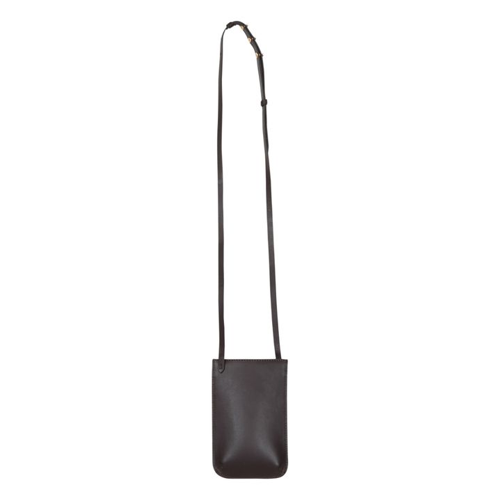 Porte Téléphone Noé Cuir Prune- Image produit n°5