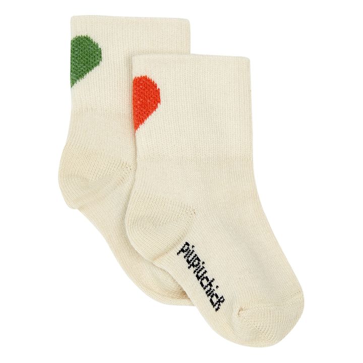 Calcetines Corazones | Crudo- Imagen del producto n°0
